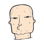 comic cartoon bald tough guy N6