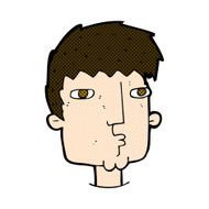 comic cartoon curious man N15