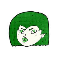 comic cartoon vampire face N12