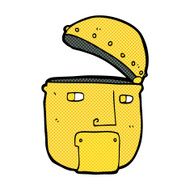 comic cartoon robot head N18