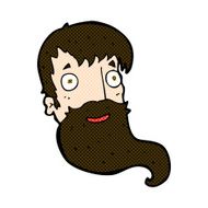 comic cartoon bearded man N10