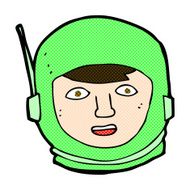 comic cartoon astronaut head N3