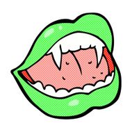 comic cartoon vampire lips N4