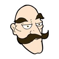 comic cartoon old man face N3