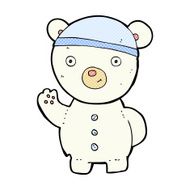 comic cartoon polar bear cub N2