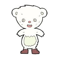 comic cartoon polar bear cub N3