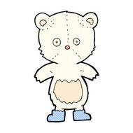 comic cartoon polar bear cub N4
