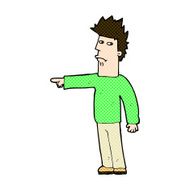 comic cartoon man pointing N46