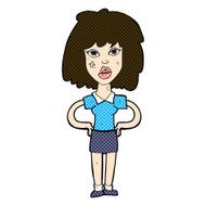 comic cartoon tough woman N3