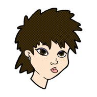 comic cartoon curious girl N3