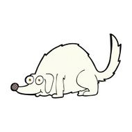comic cartoon happy dog N14