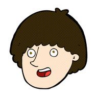 comic cartoon happy male face N5