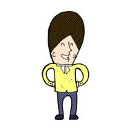 comic cartoon happy man N113