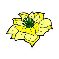 comic cartoon flower N66