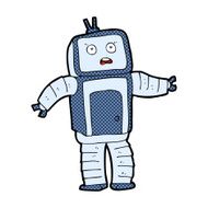 comic cartoon funny robot N16