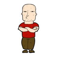 comic cartoon tough guy N3