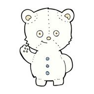comic cartoon polar bear cub N5