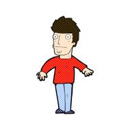 comic cartoon worried man N22