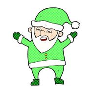 comic cartoon santa claus N42