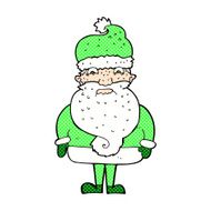 comic cartoon grumpy santa claus N3