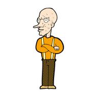 comic cartoon mean old man N3