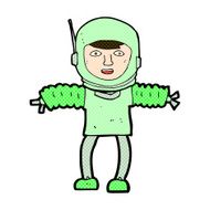 comic cartoon astronaught N3