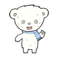 comic cartoon cute polar bear N2
