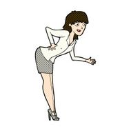 comic cartoon businesswoman explaining N3