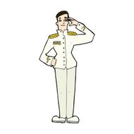 comic cartoon military man in dress uniform N3
