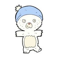 comic cartoon cute polar bear N3