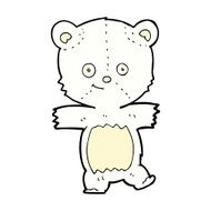 comic cartoon cute polar bear N4