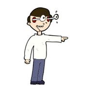 comic cartoon staring man N4