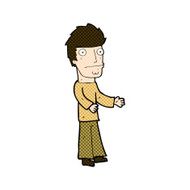 comic cartoon confused man N11