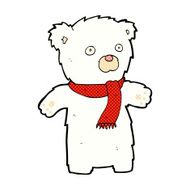 comic cartoon cute polar bear N6