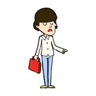 comic cartoon arrogant businessman pointing N3