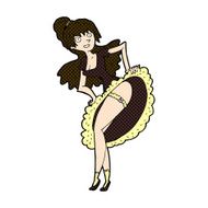 comic cartoon flamenco dancer N3