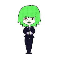 comic cartoon vampire woman N3