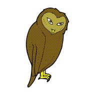 comic cartoon owl N18