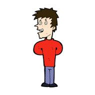 comic cartoon happy man N114
