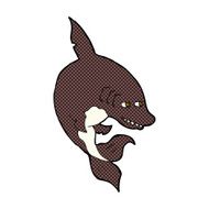 funny comic cartoon shark N9
