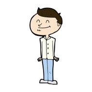 comic cartoon smiling man N8
