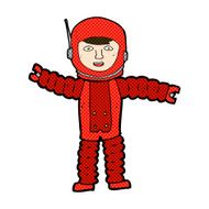comic cartoon astronaut N26