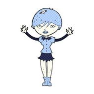comic cartoon vampire girl N55