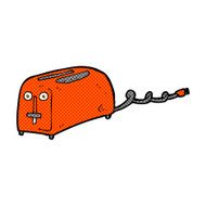 comic cartoon toaster N4