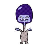 comic cartoon space alien N4