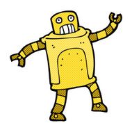 comic cartoon robot N41