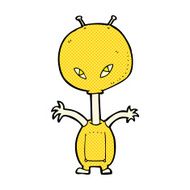 comic cartoon space alien N5