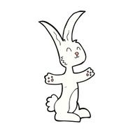 comic cartoon rabbit N20