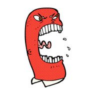 comic cartoon furious man shouting N3