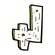 comic cartoon wooden number N9